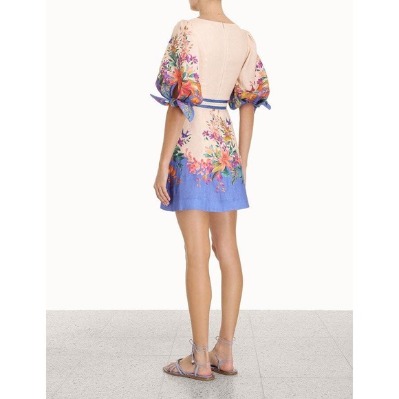 Zimmermann Tropicana Tie Sleeve Dress - Picture 3 of 11